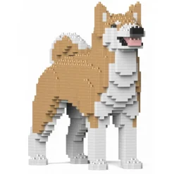 Jekca - Akita Inu 01S-M02 - Lego - Sculpture - Construction - 4D - Brick Animals - Toys - Avvenice