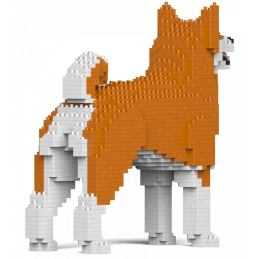 Jekca - Akita Inu 01S-M01 - Lego - Sculpture - Construction - 4D - Brick Animals - Toys - Avvenice^ Games
