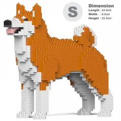 Jekca - Akita Inu 01S-M01 - Lego - Sculpture - Construction - 4D - Brick Animals - Toys - Avvenice^ Games