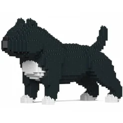 Jekca - American Bully 01-M02 - Big - Lego - Sculpture - Construction - 4D - Brick Animals - Toys - Avvenice^ Games