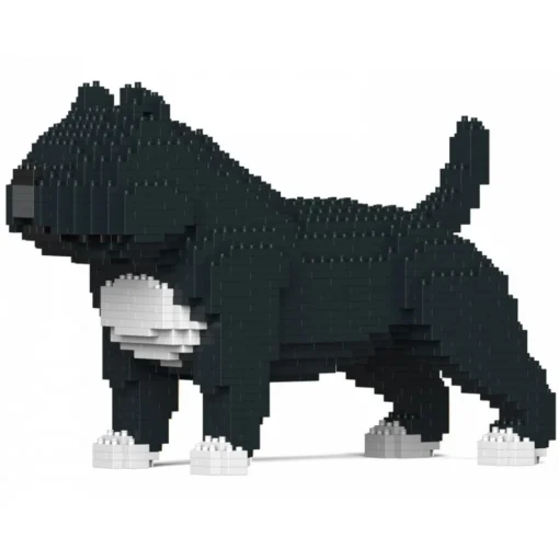 Jekca - American Bully 01-M02 - Big - Lego - Sculpture - Construction - 4D - Brick Animals - Toys - Avvenice^ Games