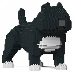 Jekca - American Bully 01-M02 - Big - Lego - Sculpture - Construction - 4D - Brick Animals - Toys - Avvenice^ Games