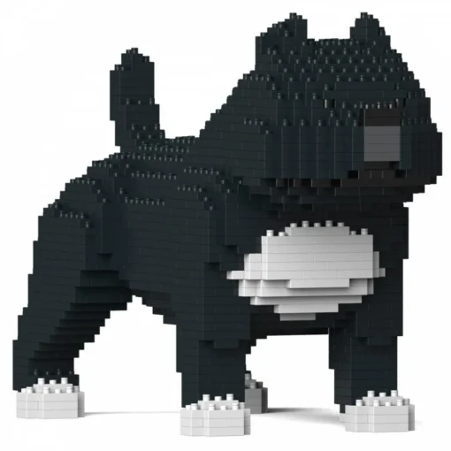 Jekca - American Bully 01-M02 - Big - Lego - Sculpture - Construction - 4D - Brick Animals - Toys - Avvenice^ Games