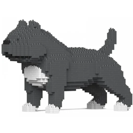 Jekca - American Bully 01S-M03 - Lego - Sculpture - Construction - 4D - Brick Animals - Toys - Avvenice^ Games