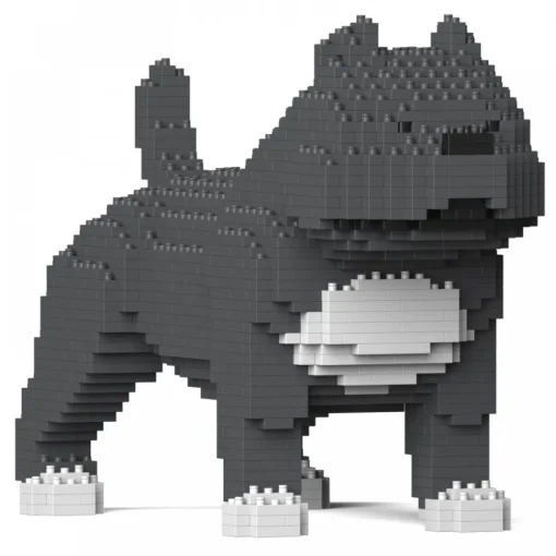 Jekca - American Bully 01S-M03 - Lego - Sculpture - Construction - 4D - Brick Animals - Toys - Avvenice^ Games