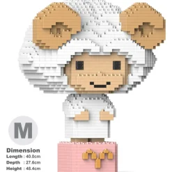 Jekca - Aries 01 - Big - Lego - Sculpture - Construction - 4D - Brick Animals - Toys - Avvenice^ Games