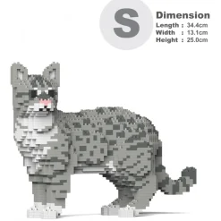 Jekca - Australian Mist 01S-M02 - Lego - Sculpture - Construction - 4D - Brick Animals - Toys - Avvenice^ Games