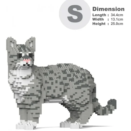 Jekca - Australian Mist 01S-M02 - Lego - Sculpture - Construction - 4D - Brick Animals - Toys - Avvenice^ Games
