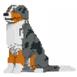 Jekca - Australian Shepherd 01S - Lego - Sculpture - Construction - 4D - Brick Animals - Toys - Avvenice^ Games