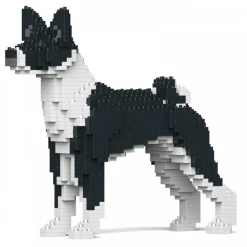 Jekca - Basenji 01-M02 - Big - Lego - Sculpture - Construction - 4D - Brick Animals - Toys - Avvenice^ Games