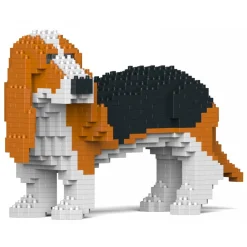 Jekca - Basset Hound 01S-M01 - Lego - Sculpture - Construction - 4D - Brick Animals - Toys - Avvenice^ Games