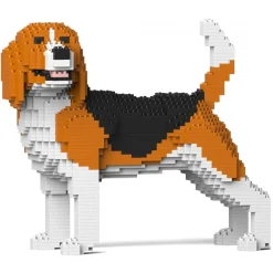 Jekca - Beagle 04 - Big - Lego - Sculpture - Construction - 4D - Brick Animals - Toys - Avvenice^ Games