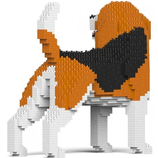Jekca - Beagle 04 - Big - Lego - Sculpture - Construction - 4D - Brick Animals - Toys - Avvenice^ Games