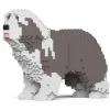 Jekca - Bearded Collie 01-M02 - Big - Lego - Sculpture - Construction - 4D - Brick Animals - Toys - Avvenice^ Games