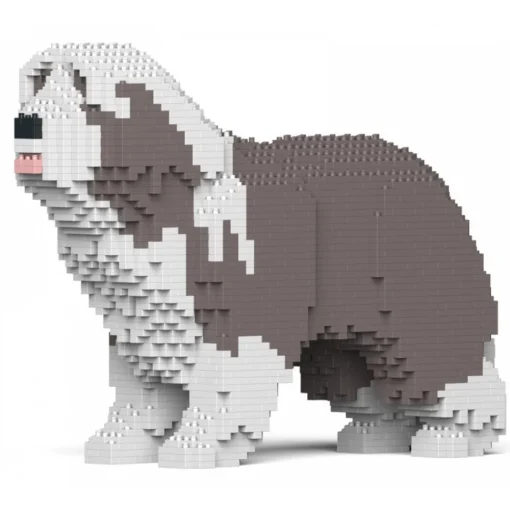 Jekca - Bearded Collie 01-M02 - Big - Lego - Sculpture - Construction - 4D - Brick Animals - Toys - Avvenice^ Games