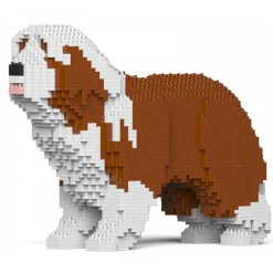 Jekca - Bearded Collie 01-M04 - Big - Lego - Sculpture - Construction - 4D - Brick Animals - Toys - Avvenice