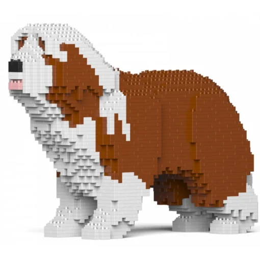 Jekca - Bearded Collie 01-M04 - Big - Lego - Sculpture - Construction - 4D - Brick Animals - Toys - Avvenice