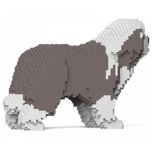 Jekca - Bearded Collie 01-M02 - Big - Lego - Sculpture - Construction - 4D - Brick Animals - Toys - Avvenice^ Games
