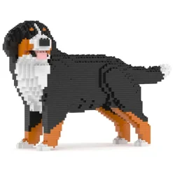 Jekca - Bernese Mountain Dog 03B (Version 2024) - Lego - Sculpture - Construction - 4D - Brick Animals - Toys - Avvenice