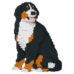 Jekca - Bernese Mountain Dog 05S - Lego - Sculpture - Construction - 4D - Brick Animals - Toys - Avvenice^ Games