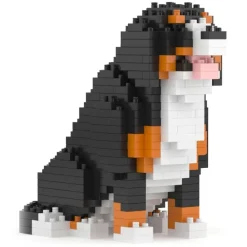 Jekca - Bernese Mountain Dog Mini 01 - Big - Lego - Sculpture - Construction - 4D - Brick Animals - Toys - Avvenice^ Games