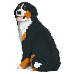 Jekca - Bernese Mountain Dog 05S - Lego - Sculpture - Construction - 4D - Brick Animals - Toys - Avvenice^ Games