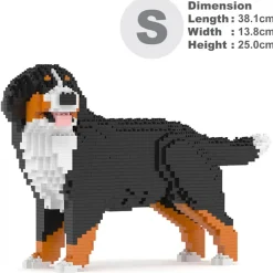 Jekca - Bernese Mountain Dog 03B (Version 2024) - Lego - Sculpture - Construction - 4D - Brick Animals - Toys - Avvenice