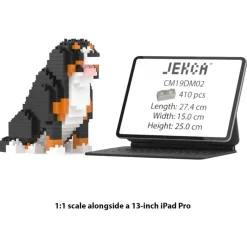 Jekca - Bernese Mountain Dog Mini 01 - Big - Lego - Sculpture - Construction - 4D - Brick Animals - Toys - Avvenice^ Games