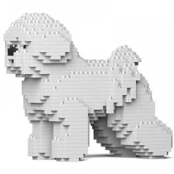 Jekca - Bichon Frise 01 - Big - Lego - Sculpture - Construction - 4D - Brick Animals - Toys - Avvenice^ Games