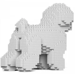Jekca - Bichon Frise 01 - Big - Lego - Sculpture - Construction - 4D - Brick Animals - Toys - Avvenice^ Games