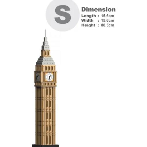 Jekca - Big Ben 01S - Lego - Sculpture - Construction - 4D - Brick Animals - Toys - Avvenice^ Games