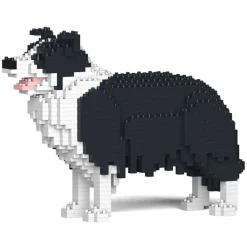 Jekca - Border Collie - Dog - 01S-M01 - Lego - Sculpture - Construction - 4D - Brick Animals - Toys - Avvenice^ Games