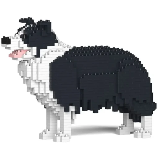 Jekca - Border Collie - Dog - 01S-M01 - Lego - Sculpture - Construction - 4D - Brick Animals - Toys - Avvenice^ Games
