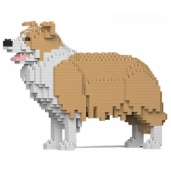 Jekca - Border Collie 01-M03 - Big - Lego - Sculpture - Construction - 4D - Brick Animals - Toys - Avvenice^ Games
