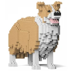 Jekca - Border Collie 01-M03 - Big - Lego - Sculpture - Construction - 4D - Brick Animals - Toys - Avvenice^ Games