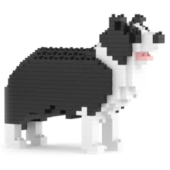 Jekca - Border Collie Mini 01 - Big - Lego - Sculpture - Construction - 4D - Brick Animals - Toys - Avvenice^ Games