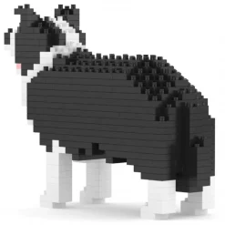 Jekca - Border Collie Mini 01 - Big - Lego - Sculpture - Construction - 4D - Brick Animals - Toys - Avvenice^ Games