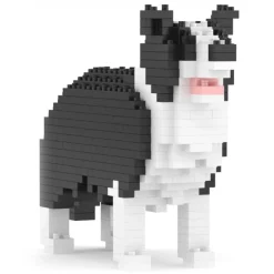 Jekca - Border Collie Mini 01 - Big - Lego - Sculpture - Construction - 4D - Brick Animals - Toys - Avvenice^ Games