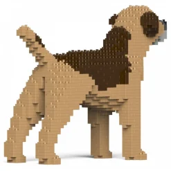 Jekca - Border Terrier 01-M02 - Big - Lego - Sculpture - Construction - 4D - Brick Animals - Toys - Avvenice