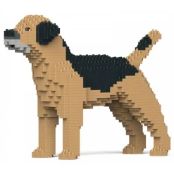 Jekca - Border Terrier 01S-M01 - Lego - Sculpture - Construction - 4D - Brick Animals - Toys - Avvenice^ Games