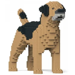 Jekca - Border Terrier 01S-M01 - Lego - Sculpture - Construction - 4D - Brick Animals - Toys - Avvenice^ Games