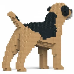 Jekca - Border Terrier 01S-M01 - Lego - Sculpture - Construction - 4D - Brick Animals - Toys - Avvenice^ Games
