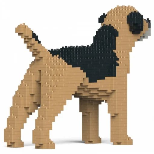 Jekca - Border Terrier 01S-M01 - Lego - Sculpture - Construction - 4D - Brick Animals - Toys - Avvenice^ Games