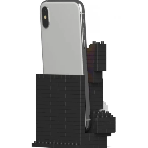 Jekca - Boston Terrier Phone Stand 01S - Lego - Sculpture - Construction - 4D - Brick Animals - Toys - Avvenice^ Games