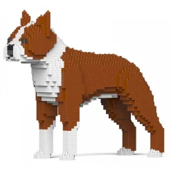 Jekca - Boston Terrier 01S-M02 - Lego - Sculpture - Construction - 4D - Brick Animals - Toys - Avvenice^ Games