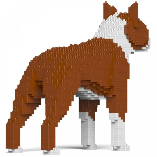 Jekca - Boston Terrier 01S-M02 - Lego - Sculpture - Construction - 4D - Brick Animals - Toys - Avvenice^ Games