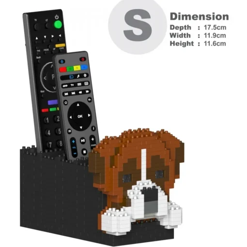 Jekca - Boxer Remote Control Rack 01S - Lego - Sculpture - Construction - 4D - Brick Animals - Toys - Avvenice^ Games