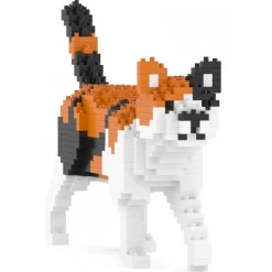 Jekca - Calico Cat Mini 01 - Lego - Sculpture - Construction - 4D - Brick Animals - Toys - Avvenice