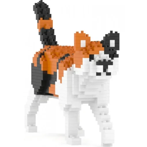 Jekca - Calico Cat Mini 01 - Lego - Sculpture - Construction - 4D - Brick Animals - Toys - Avvenice