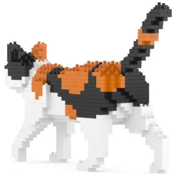 Jekca - Calico Cat Mini 01 - Lego - Sculpture - Construction - 4D - Brick Animals - Toys - Avvenice